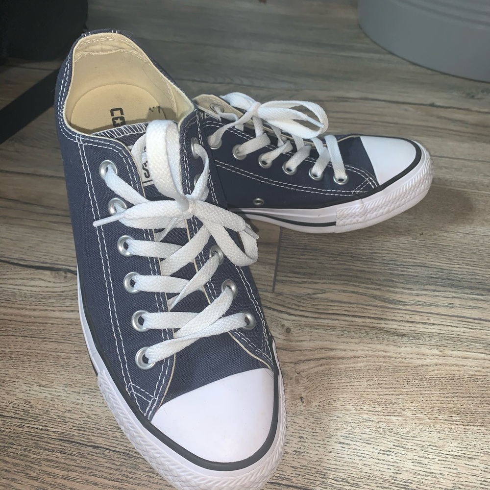 New Navy Blue Low Top Converse